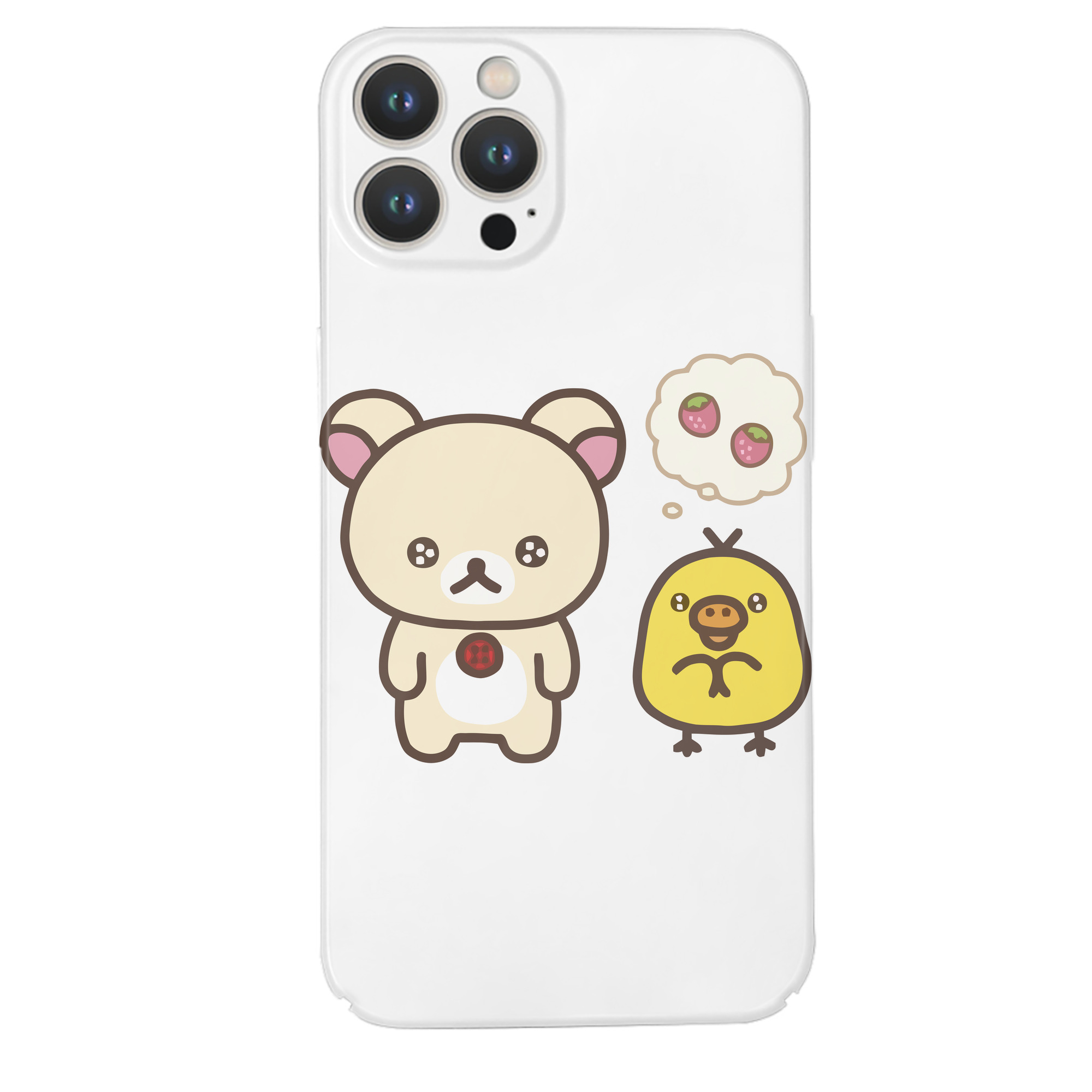 （画像用） リラックマ リラックマ キイロイトリ Rilakkuma Korilakkuma Kiiroitori 【iPhone 14シリーズ対応】ハードケース
